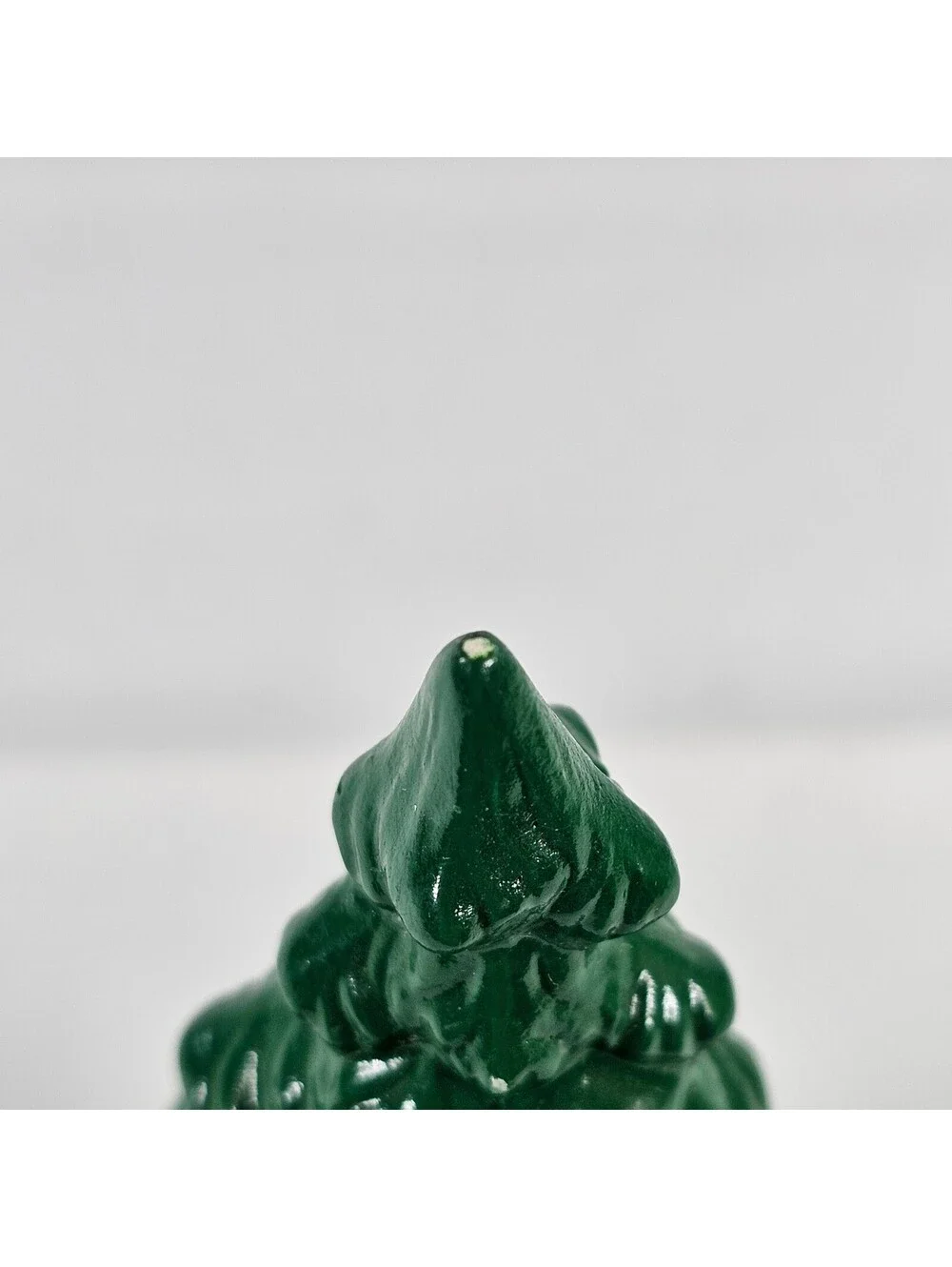 Vintage Ceramic Christmas Trees Green Red Holiday Decor